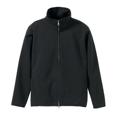 8.3oz フリース ボンディング フルジップ スタンド ジャケット ブラック