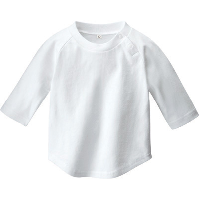 ベビーラグランベースボールTシャツ ホワイト