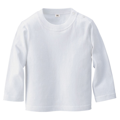 ベビーロングスリーブＴシャツ ホワイト