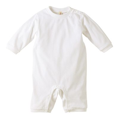 ６．２ｏｚ　ベイビーＬ／Ｓロンパース ホワイト