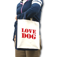 犬のお散歩バッグのプリント作成