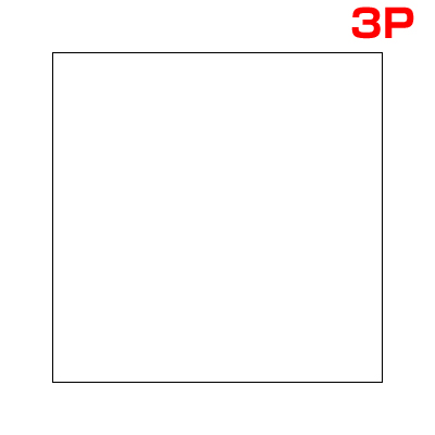 テキスタイルパネル（30cm&times;30cm） 3枚セット ホワイト