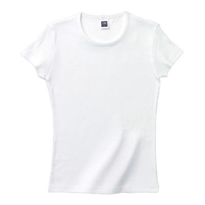 ウィメンズシェイプTシャツ ホワイト