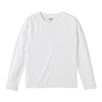 ウィメンズ長袖Tシャツ ホワイト