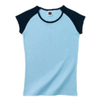 リブカップスリーブＴシャツ