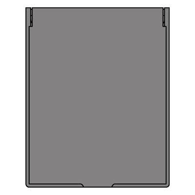 フロストスクエアミラー（M） フロストブラック