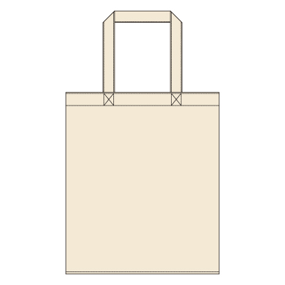 横マチ付厚手コットンバッグ（Ｌ） ナチュラル
