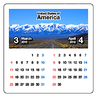 カレンダーシール2012 USA（正方形B）