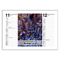 カレンダーシール2012 USA（A5サイズB）