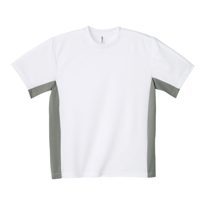 スポーツTシャツ ホワイト&times;グレー