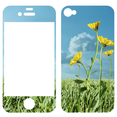 スマートフォン スキンシール（iPhone 4/4S用） スマートフォン スキンシール（iPhone 4/4S用） 完成イメージ
