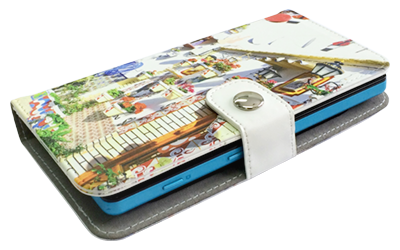 AndroidにもiPhoneにも対応!こちらはXperia ZL2 SOL25に装着した例。