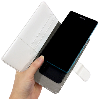 指先でスマホ本体をカシャッとスライド!