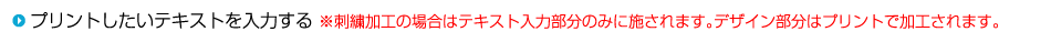 プリントしたいテキストを入力する