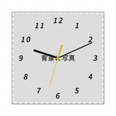 写真が映える文字盤入りの自作時計をオリジナルでプリント　写真プリント時計のテンプレート