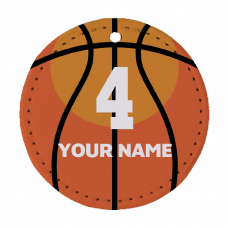 バスケットボールに名入れができるチームお揃いのキーホルダーをオリジナルでプリント　チームウェア・グッズのテンプレート