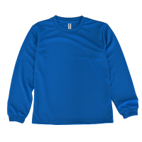 ブルー GLIMMER 4.4oz ドライ 長袖Tシャツ（キッズ）