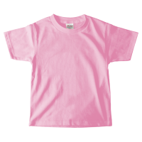 ピンク PrintstarヘビーウェイトTシャツ（キッズ）