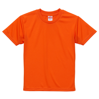オレンジ United Athle 4.1oz ドライアスレチックTシャツ（キッズ） インクジェット加工