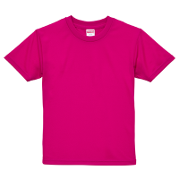 ピンク United Athle 4.1oz ドライアスレチックTシャツ（キッズ） インクジェット加工