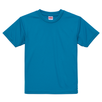 ブルー United Athle 4.1oz ドライアスレチックTシャツ（キッズ） インクジェット加工