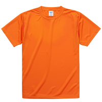 オレンジ United Athle 4.7oz ドライシルキータッチTシャツ（キッズ） インクジェット加工
