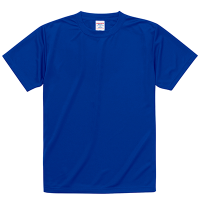 ブルー United Athle 4.7oz ドライシルキータッチTシャツ（キッズ） インクジェット加工