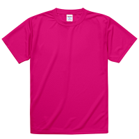 ピンク United Athle 4.7oz ドライシルキータッチTシャツ（キッズ） インクジェット加工
