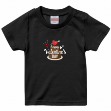 チョコレートケーキのイラスト入りバレンタインのキッズTシャツをオリジナルでプリント　バレンタインのテンプレート　United Athle 5.6oz Tシャツ（キッズ）の無料デザインテンプレート