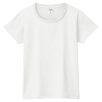 ホワイト PrintstarヘビーウェイトTシャツ（レディース）