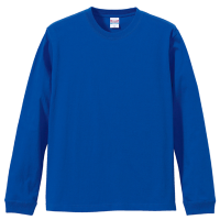 ブルー United Athle 5.6oz 長袖Tシャツ（1.6インチリブ）