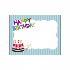 ケーキのイラストとカラフルなメッセージ入り100日祝いのファブリックパネルをオリジナルでプリント　ハーフバースデーのテンプレート　横向きファブリックパネル（六つ切）の無料デザインテンプレート