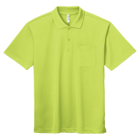 グリーン GLIMMER 4.4oz ドライポロシャツ（ポケット付）