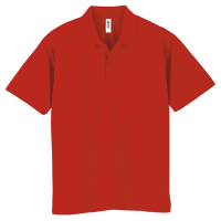 レッド GLIMMER 4.4oz ドライポロシャツ