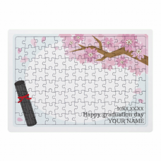 【パズル】卒業祝い 卒業証書×桜