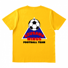 サッカーボールのイラストがカッコいいTシャツをオリジナルでプリント　サッカーのテンプレート　TRUSS ヘビーウェイトTシャツの無料デザインテンプレート