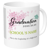 卒園・卒業用の無料デザインテンレート GRADUATION SAKURA