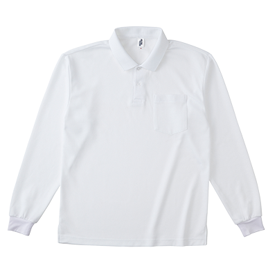 BEES BEAM 4.3oz 長袖アクティブポロシャツ（ポケット付き）