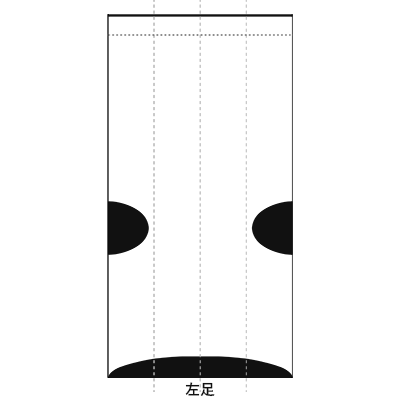 オリジナル フラットクルーソックス