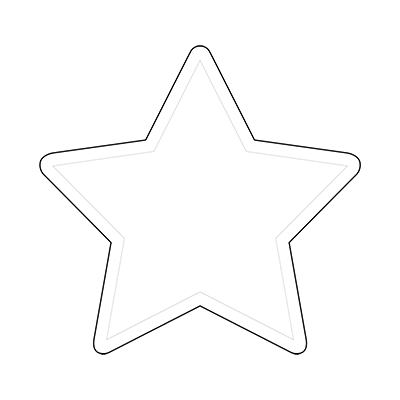 星型ライティングバッジ