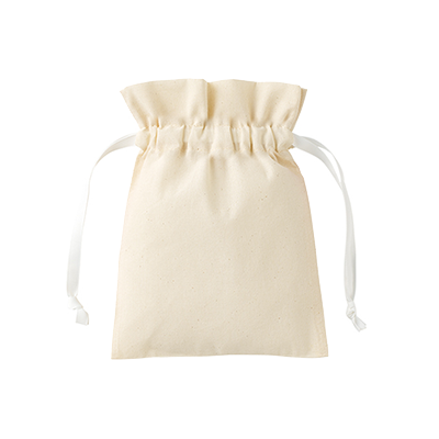 コットンカラーリボン巾着（S）