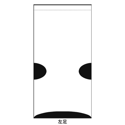 オリジナル フラットクルーソックス