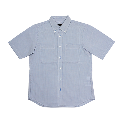 AITOZ 半袖ボタンダウンシャツ（コードレーン）