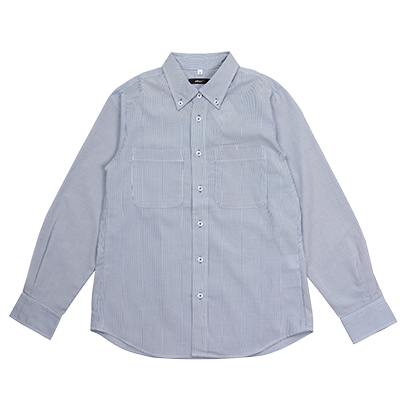 AITOZ 長袖ボタンダウンシャツ（コードレーン）
