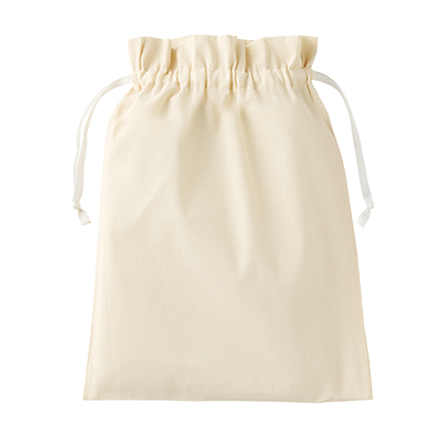 コットンカラーリボン巾着（L）