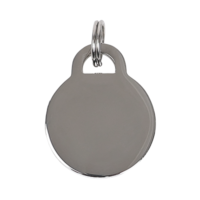 円形ステンレス迷子札