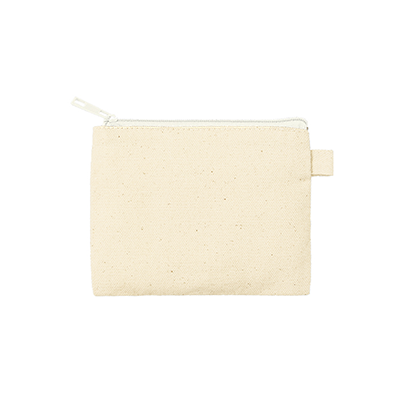 カラーファスナーキャンバスフラットポーチ（SS）