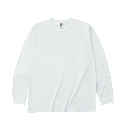 D-FACTORY 6.6oz ガーメントダイ長袖Tシャツ（1.6インチリブ）