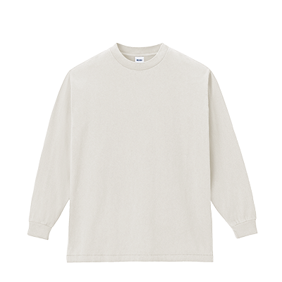 LIFEMAX 6.5oz ピグメントダイロングスリーブTシャツ