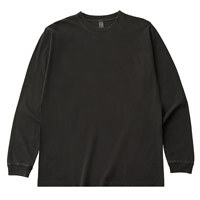 D-FACTORY 6.6oz ガーメントダイ長袖Tシャツ（1.6インチリブ）